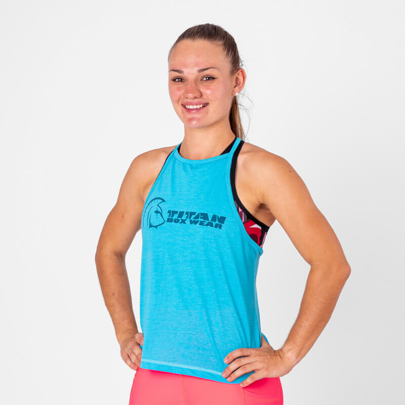 Camiseta sin mangas Ecoactive Halter (Cross Core Light Blue) 3 Camiseta sin mangas Ecoactive Halter (Cross Core Light Blue) - Imagen 3