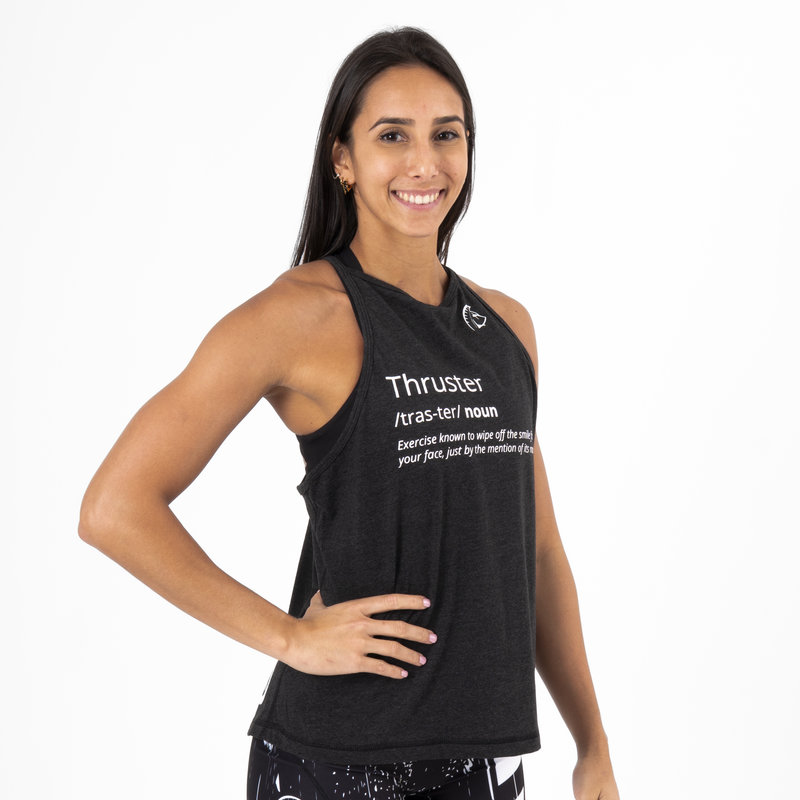 Camiseta sin mangas Ecoactive Halter (Thruster Black) 1 Camiseta sin mangas Halter cross training Thruster Black,,,
