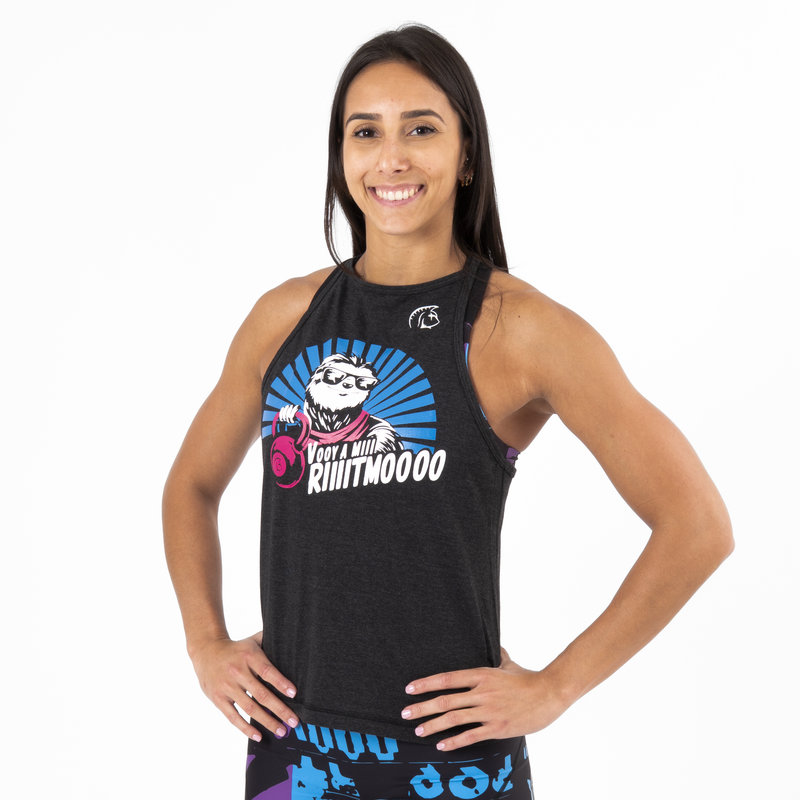 Camiseta sin mangas Ecoactive Halter (Voy a mi Ritmo Black) 3 Camiseta sin mangas Ecoactive Halter (Voy a mi Ritmo Black) - Imagen 3
