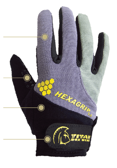 Guantes HEXAGRIP 2.0 (Blaze) 9 Hexagrip Glove
