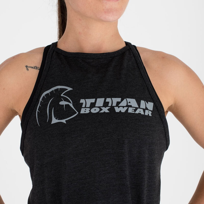 Camiseta sin mangas Ecoactive Halter (Cross Core Black/Grey) 4 Camiseta sin mangas Ecoactive Halter (Cross Core Black/Grey) - Imagen 4