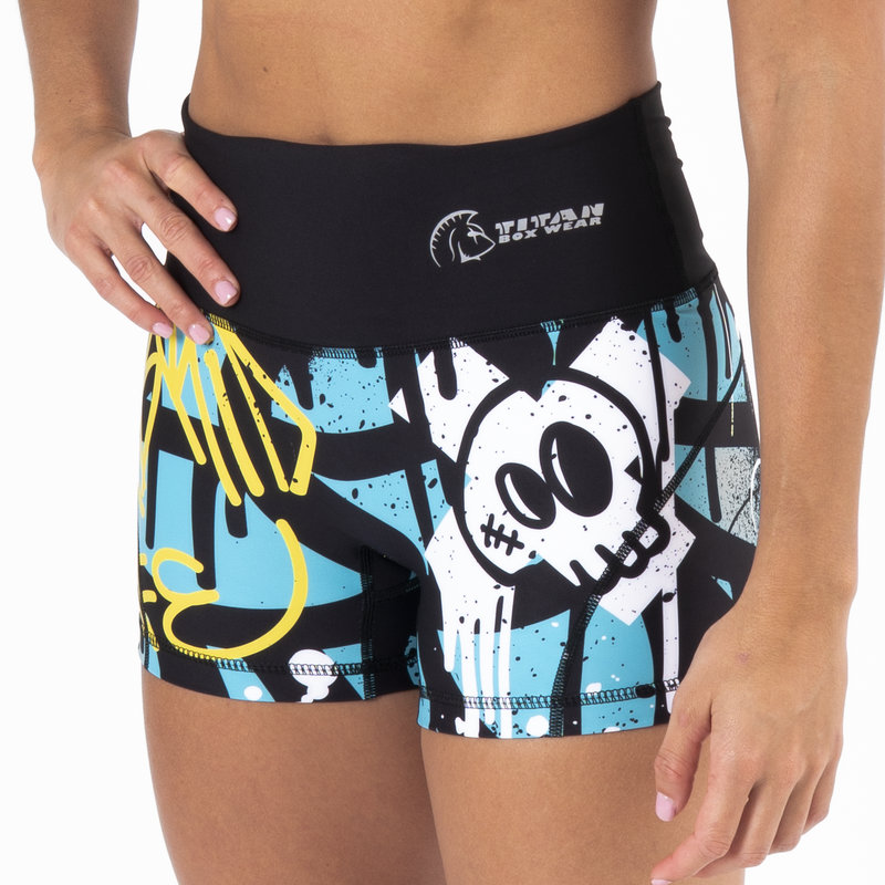 Pantalón corto AuraLux II Booty Cintura Alta (Hybrid Life) 1 Pantalón Corto Cross Training Mujer AuraLux Booty cintura Alta Hybrid Life
