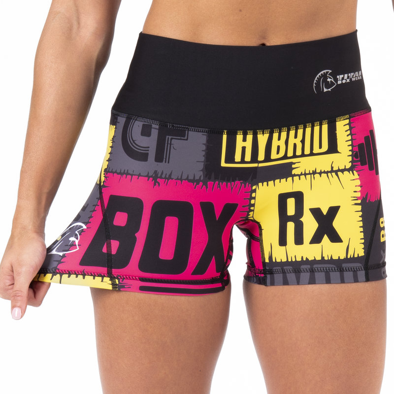 Pantalón corto AuraLux II Booty Cintura Alta (Evolve Vivid) 4 Pantalón corto AuraLux II Booty Cintura Alta (Evolve Vivid) - Imagen 4