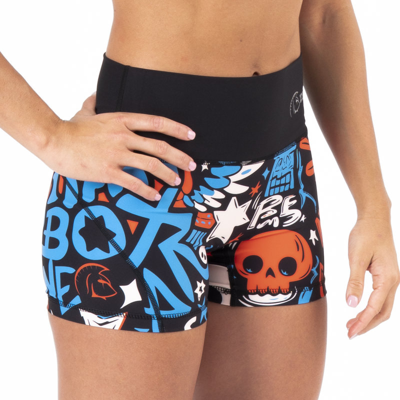 Pantalón corto AuraLux II Booty Cintura Alta (Titan Wings) 3 Pantalón corto AuraLux II Booty Cintura Alta (Titan Wings) - Imagen 3