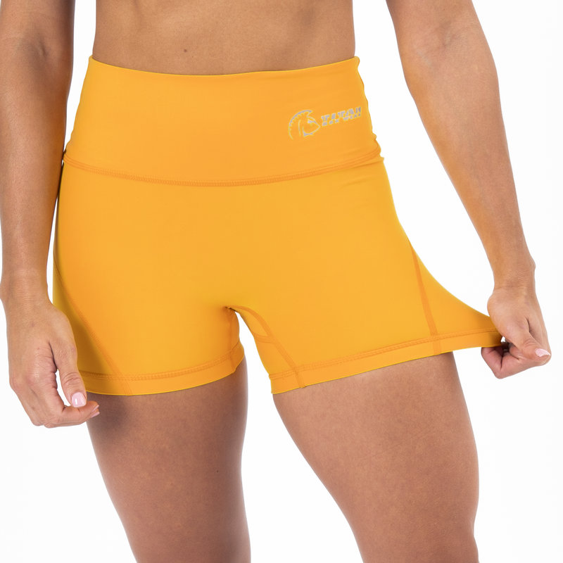 Pantalón corto AuraLux II Booty Cintura Alta (Core Yellow) 4 Pantalón corto AuraLux II Booty Cintura Alta (Core Yellow) - Imagen 4