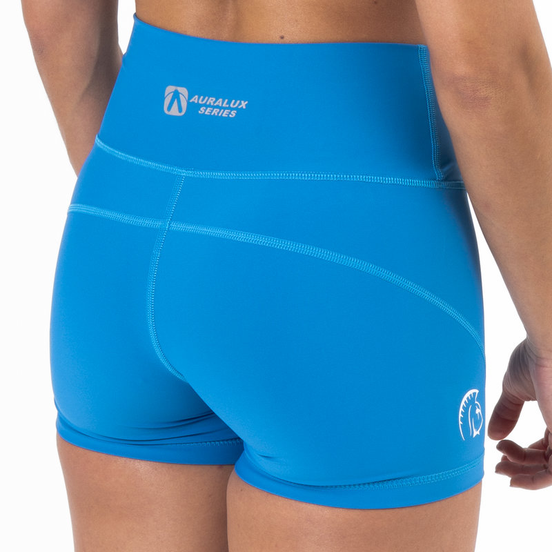Pantalón corto AuraLux II Booty Cintura Alta (Core Azure) 2 Pantalón corto AuraLux II Booty Cintura Alta (Core Azure) - Imagen 2
