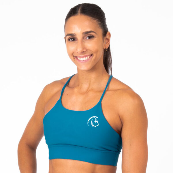 sujetador deportivo cross training Auralux Core dark teal