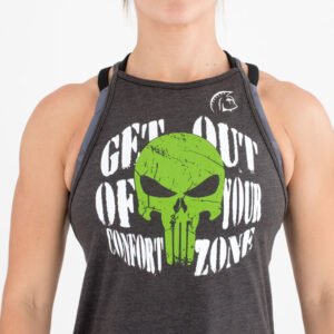 Camiseta sin mangas Ecoactive Halter (Get Out Black/Green)