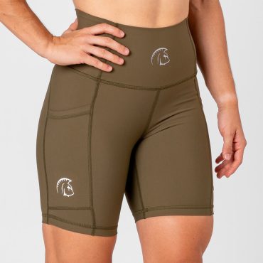 Pantalón Corto AuraLux 6" Tights Cintura Alta (Core Tactical Green)