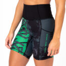 Pantalón Corto cross training Auralux II 6" Tights Cintura Alta Go Franny Green