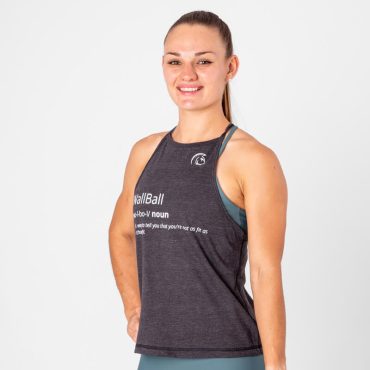 Camiseta sin mangas Ecoactive Halter (WallBall Black)