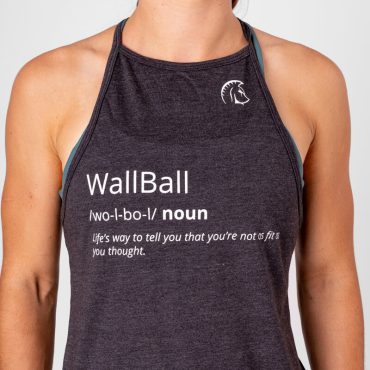 Camiseta sin mangas Ecoactive Halter (WallBall Black)