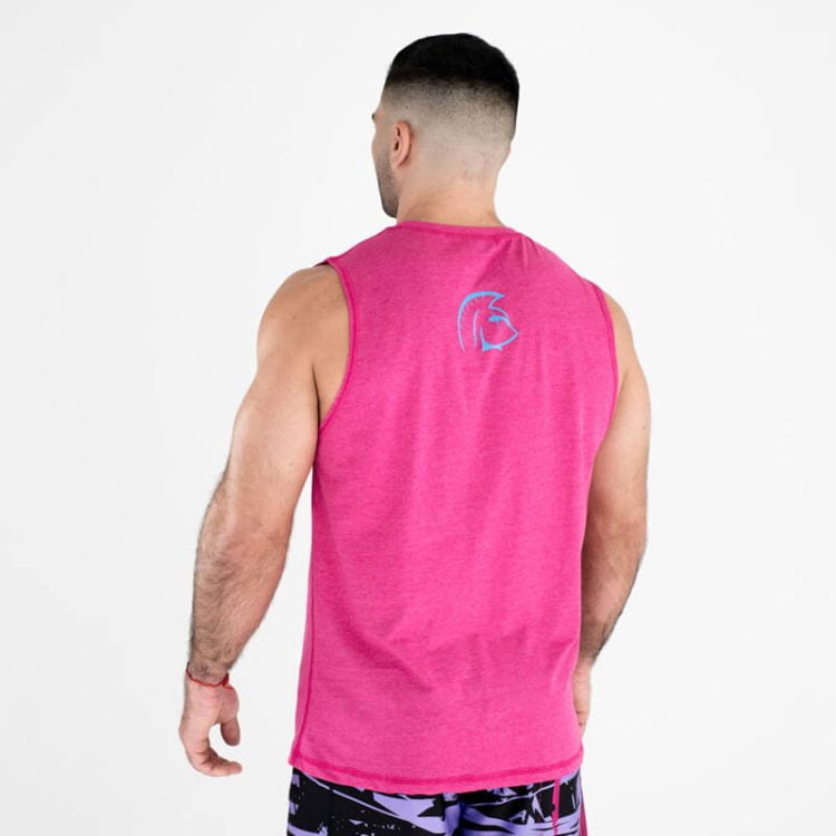 Camiseta sin mangas Ecoactive Hombre (CHOCOLATE Pink/Purple)