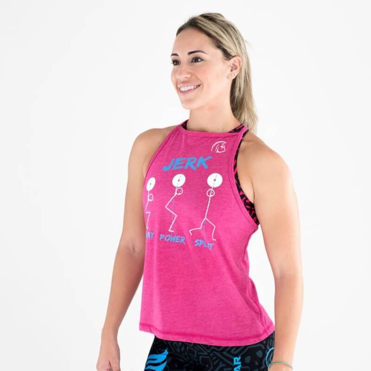 Camiseta sin mangas Ecoactive Halter (JERK Pink/Blue)
