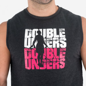 Camiseta sin mangas Ecoactive Hombre (Double Trouble Black/Pink)