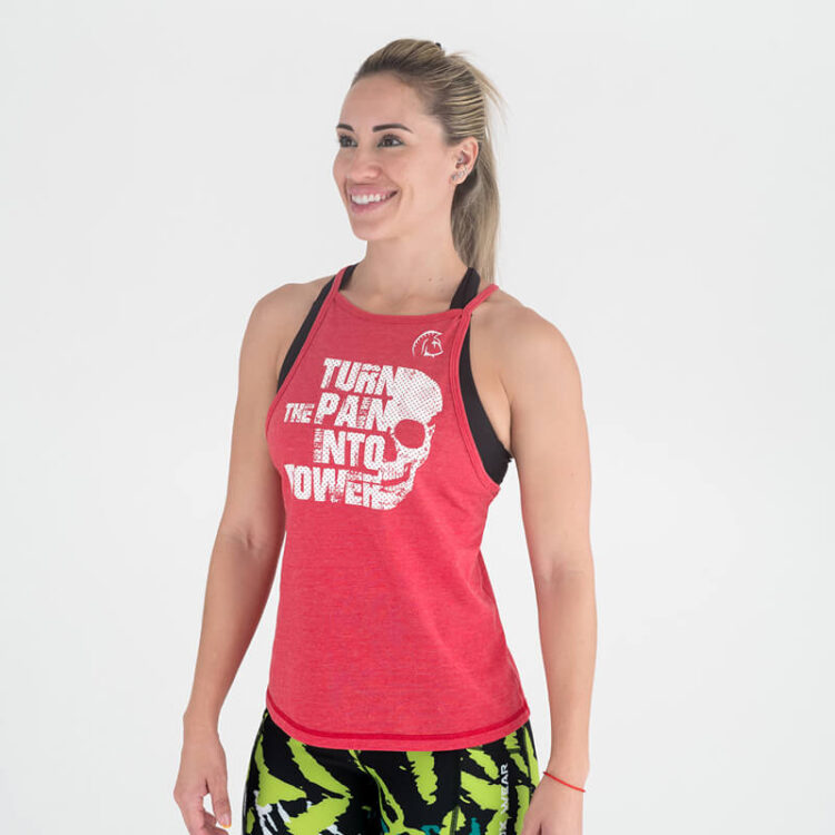 Camiseta sin mangas Ecoactive Halter (Resilience Red)