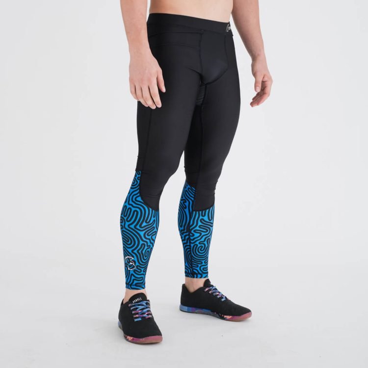 Mallas de Compresión Hombre Endurance (Biometric Black/Blue)