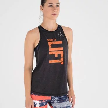 camiseta-cross-training-mujer-ecoactive-born-to-lift-black-orange