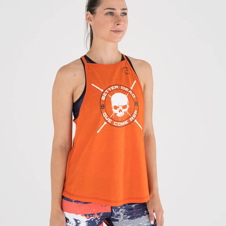 camiseta-cross-training-mujer-ecoactive-integrity-orange-navy