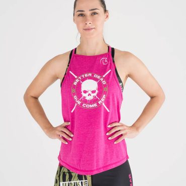 Camiseta sin mangas Ecoactive Halter (Integrity Pink/Green)