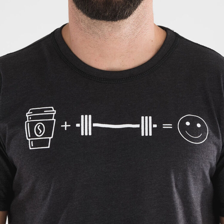 Camiseta Ecoactive (Coffee & Weights)