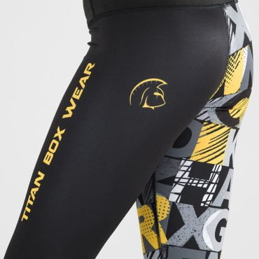 Mallas largas Xtamina Tights (WORK HARDER Yellow/Grey)