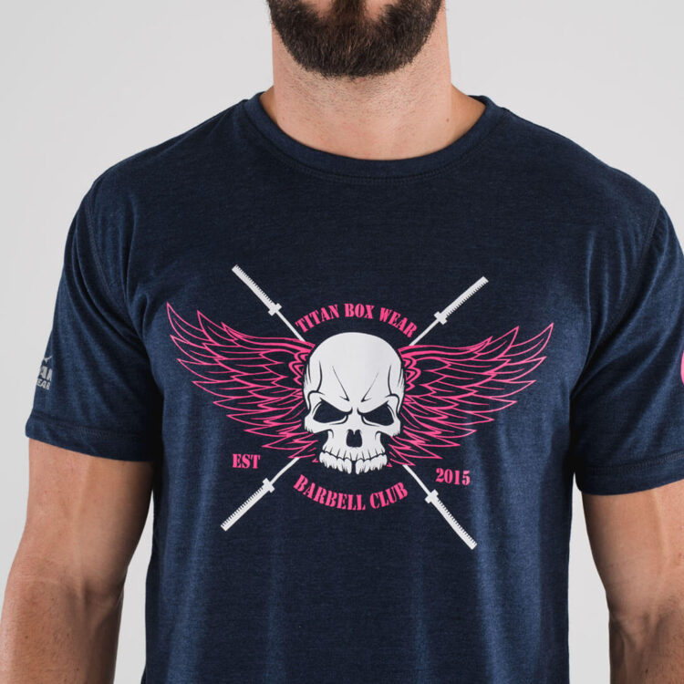 Camiseta Ecoactive (Barbell Club Navy/Pink)