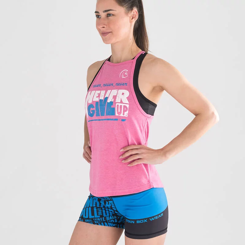 Camiseta sin mangas Ecoactive Halter (Never Give Up Pink/Blue 