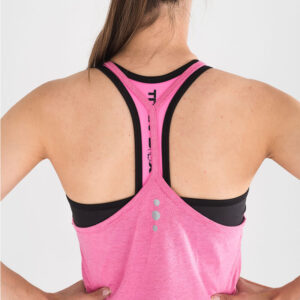 Camiseta sin mangas Ecoactive Halter (Never Give Up Pink/Blue)
