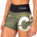 Pantalón corto cross training AuraLux Booty Cintura Alta CF Forever II Green