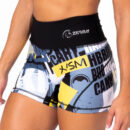 Pantalón corto cross training AuraLux Booty Cintura Alta Go Hybrid