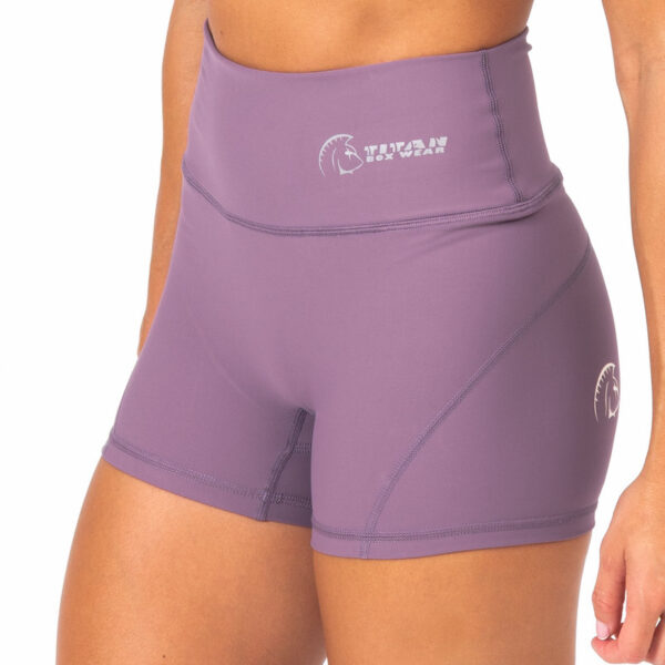 Pantalón corto cross training AuraLux Booty Cintura Alta Core Light Tyrian