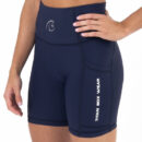Pantalón Corto Cross Training Mujer Auralux II 6" Tights Cintura Alta Core Deep Navy