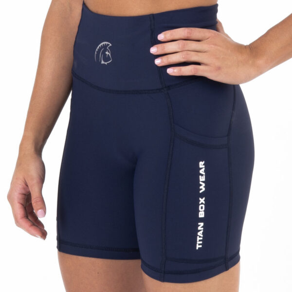 Pantalón Corto Cross Training Mujer Auralux II 6" Tights Cintura Alta Core Deep Navy