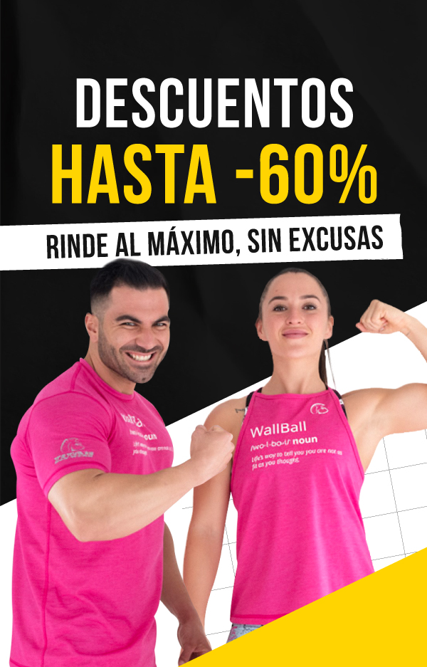 descuentos de hasta el 60% en productos crossfit