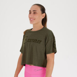 Camiseta Ecoactive Crop Tee (Cross Core Green)