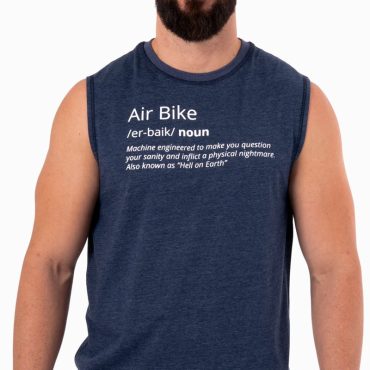 Camiseta sin mangas Ecoactive Hombre (Air Bike Navy/White)