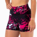 malla corta cross training mujer cintura alta auralux doom black pink