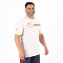 Camiseta Cross Training Ecoactive Core Ivory/Red,,,