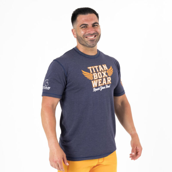 Camiseta Cross Training Ecoactive Titan Wings Navy/Yellow,,,