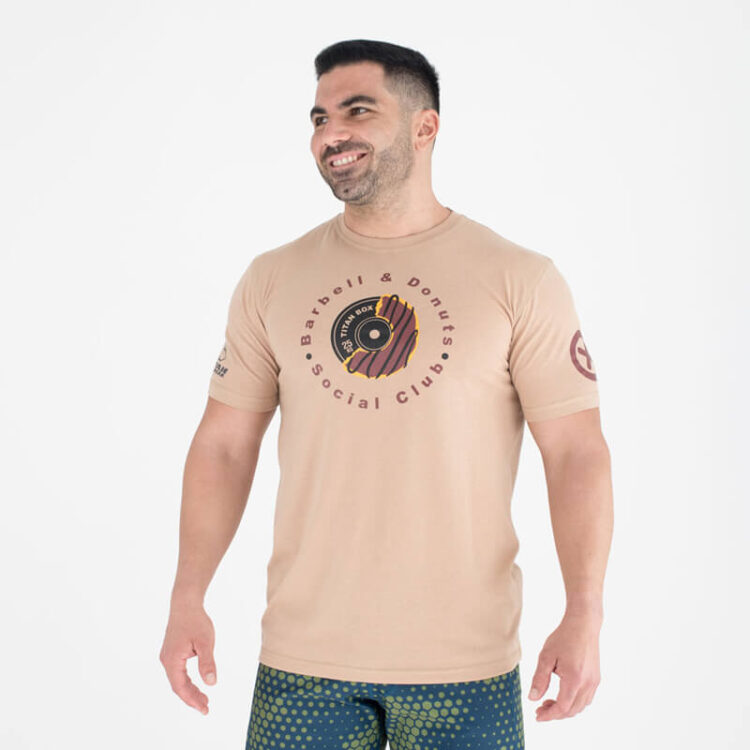 Camiseta Ecoactive (Barbell & Donuts Choco)