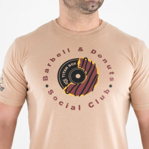 Camiseta Ecoactive (Barbell & Donuts Choco)